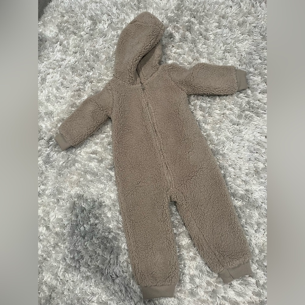 Carter's Cozy Tan Kids Footie
